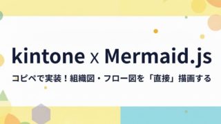 【Mermaid.js連携】kintoneで「組織図」や「業務フロー」を直接表示する方法。脱・添付ファイルで「変更の履歴」も一目瞭然に
